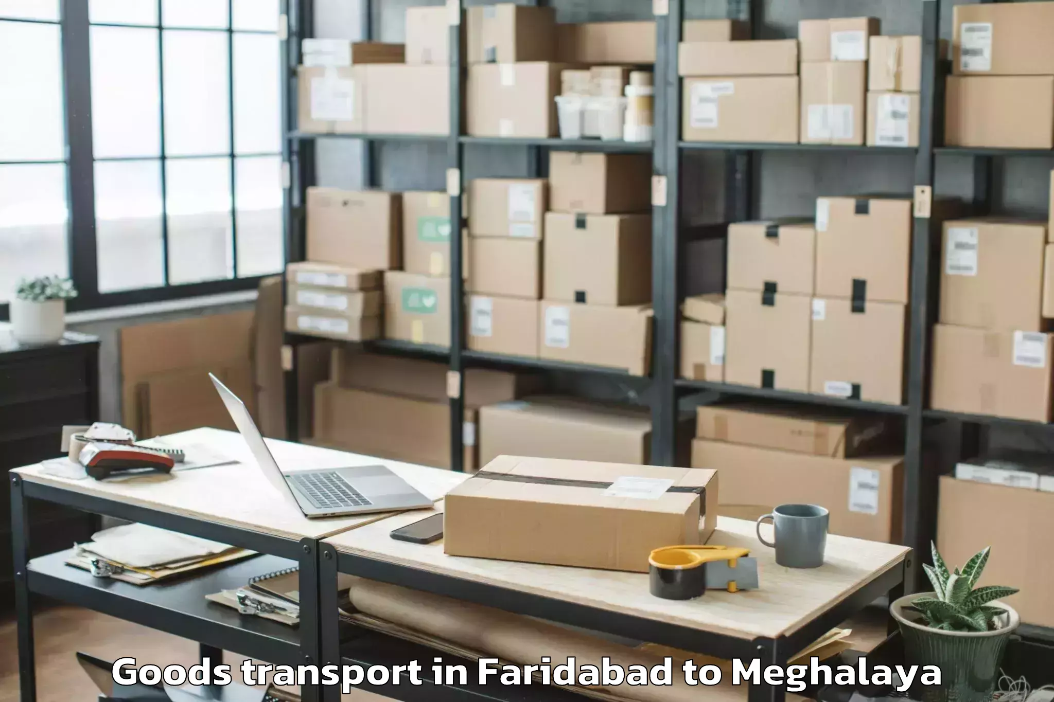 Reliable Faridabad to Shillong Goods Transport